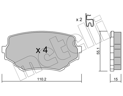 Remblokset Metelli 22-0249-0