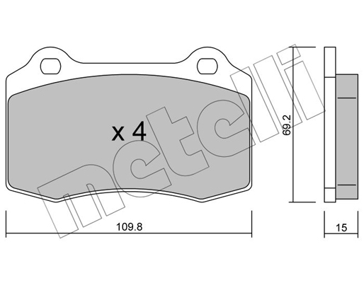 Remblokset Metelli 22-0251-2