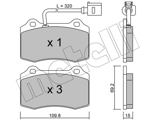 Remblokset Metelli 22-0251-4