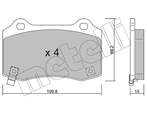 Remblokset Metelli 22-0251-6