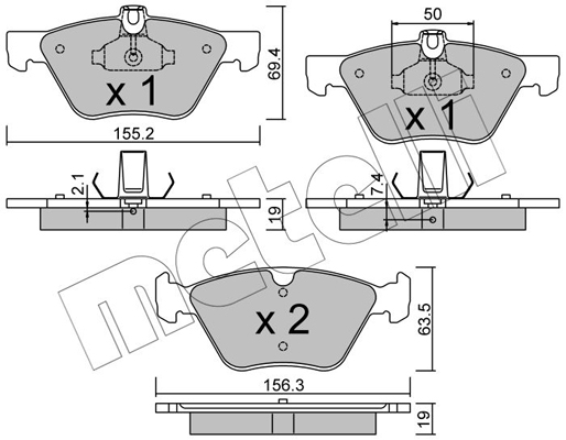 Remblokset Metelli 22-0252-1