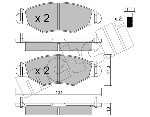 Remblokset Metelli 22-0254-1