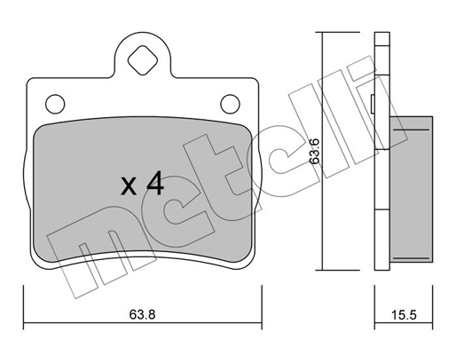 Remblokset Metelli 22-0255-0