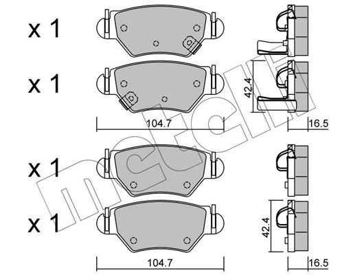 Remblokset Metelli 22-0259-0