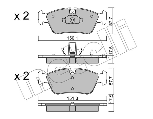 Remblokset Metelli 22-0260-0