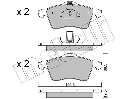 Remblokset Metelli 22-0263-0