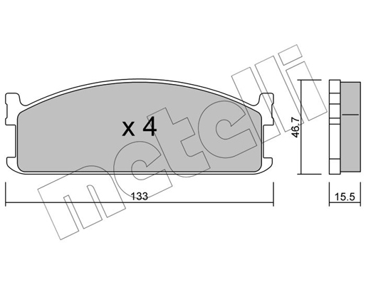 Remblokset Metelli 22-0265-0