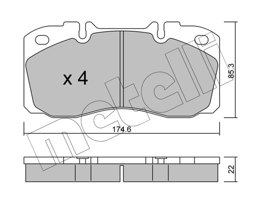 Remblokset Metelli 22-0268-0