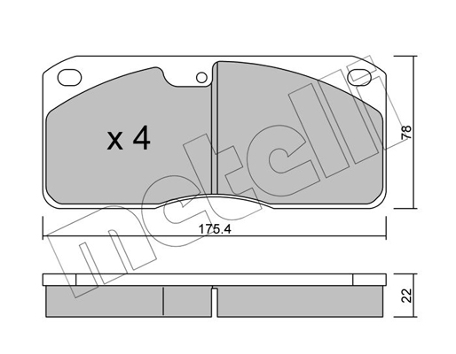 Remblokset Metelli 22-0270-0