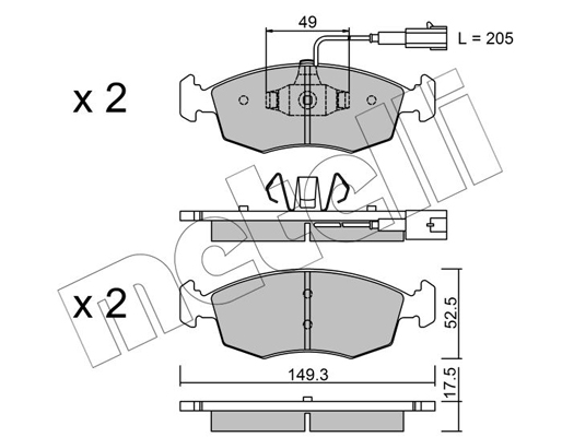 Remblokset Metelli 22-0274-4