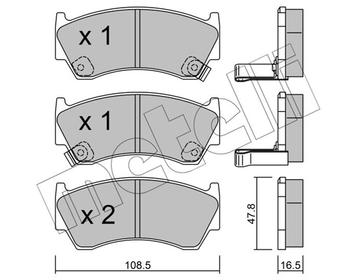 Remblokset Metelli 22-0277-0