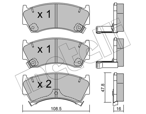 Remblokset Metelli 22-0278-0