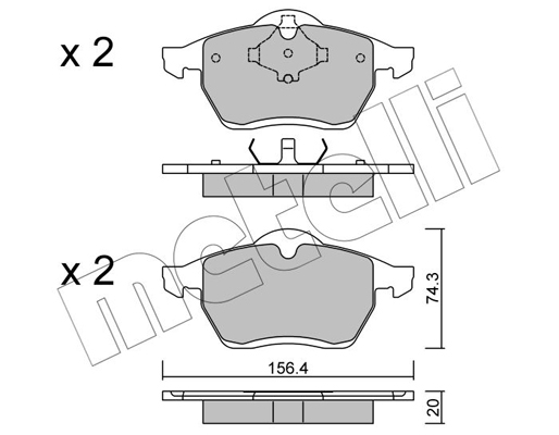 Remblokset Metelli 22-0279-0