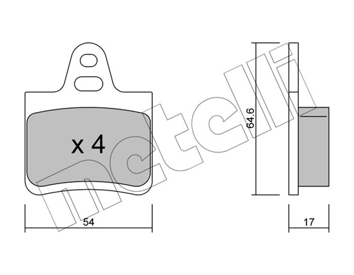 Remblokset Metelli 22-0284-0