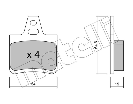 Remblokset Metelli 22-0285-0