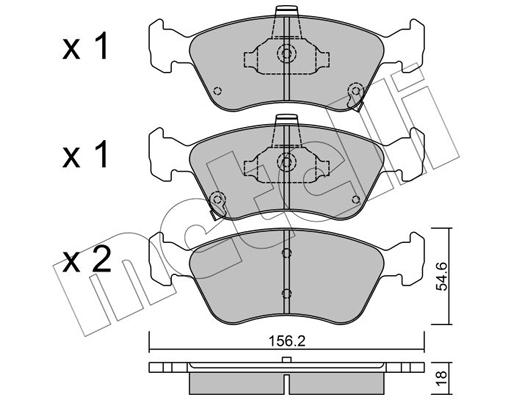 Remblokset Metelli 22-0287-0