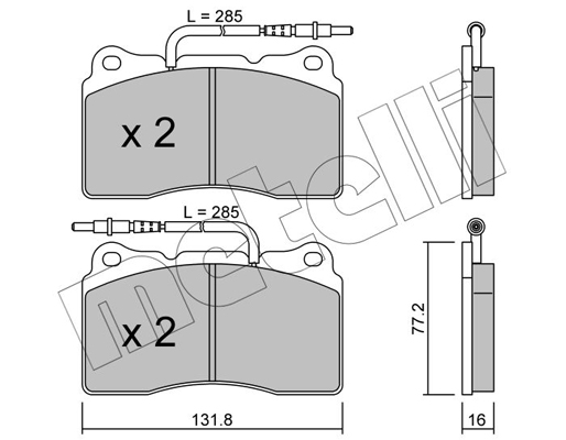 Remblokset Metelli 22-0288-2