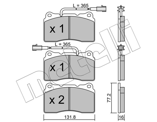 Remblokset Metelli 22-0288-4