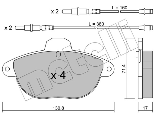 Remblokset Metelli 22-0290-0