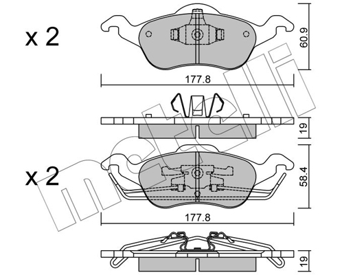 Remblokset Metelli 22-0291-0