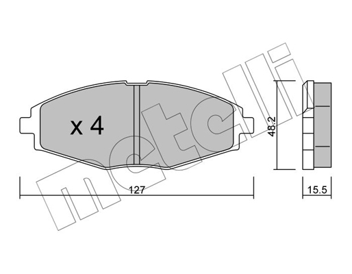 Remblokset Metelli 22-0293-1