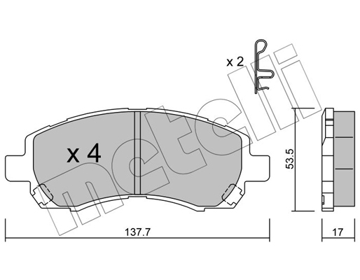 Remblokset Metelli 22-0295-0