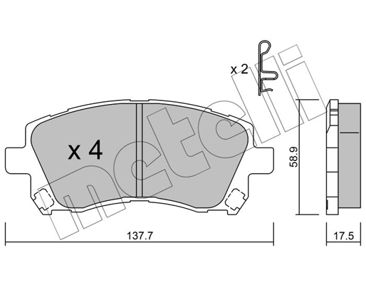 Remblokset Metelli 22-0296-0