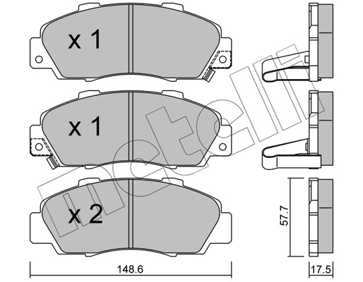 Remblokset Metelli 22-0298-0