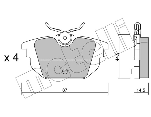 Remblokset Metelli 22-0299-0