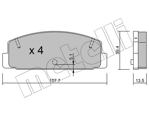 Remblokset Metelli 22-0302-0