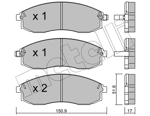 Remblokset Metelli 22-0306-0