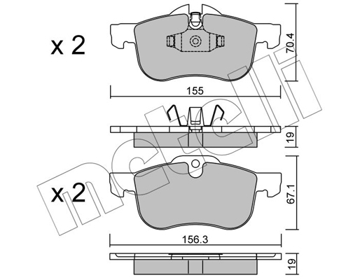 Remblokset Metelli 22-0307-0