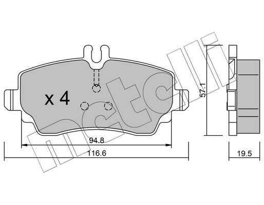 Remblokset Metelli 22-0310-1