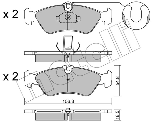 Remblokset Metelli 22-0311-0