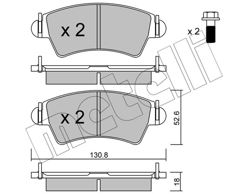 Remblokset Metelli 22-0313-1
