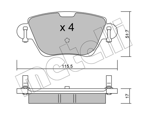 Remblokset Metelli 22-0319-0