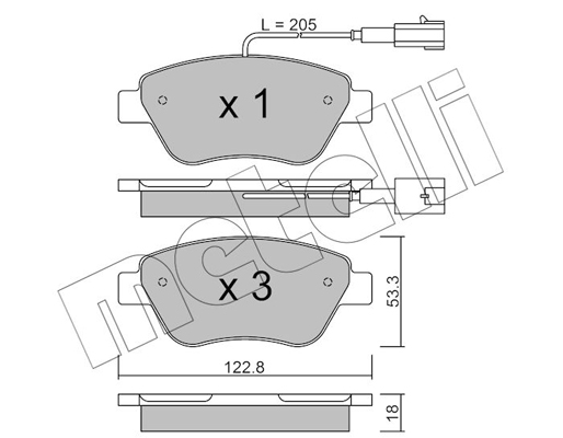 Remblokset Metelli 22-0321-0