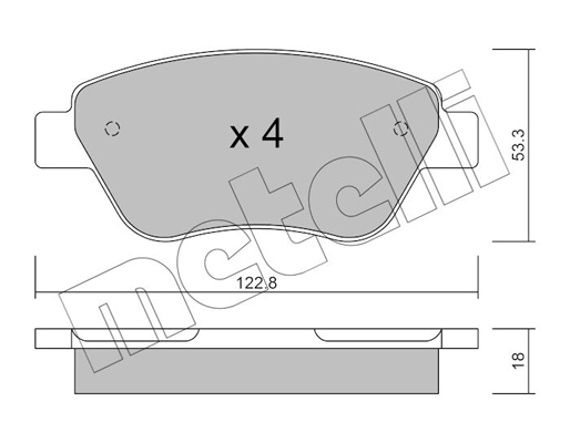 Remblokset Metelli 22-0321-1