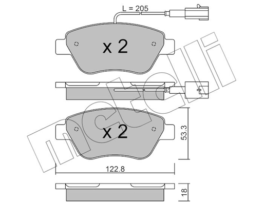 Remblokset Metelli 22-0321-3