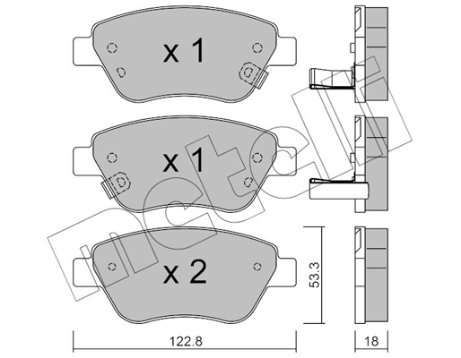 Remblokset Metelli 22-0321-4