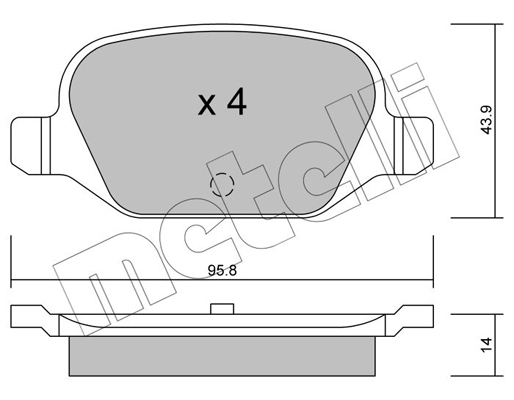 Remblokset Metelli 22-0324-0