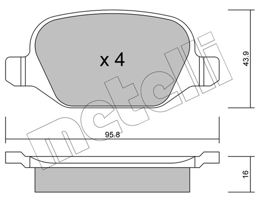 Remblokset Metelli 22-0324-1