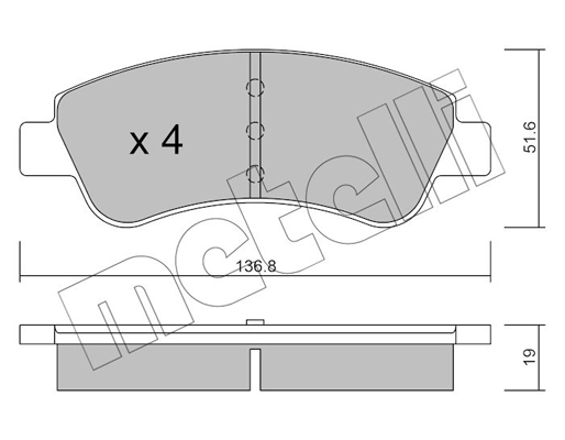 Remblokset Metelli 22-0327-0