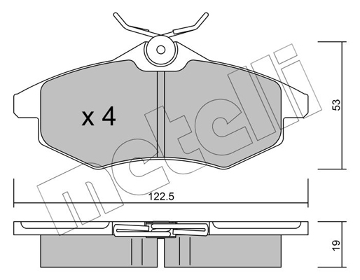 Remblokset Metelli 22-0328-0