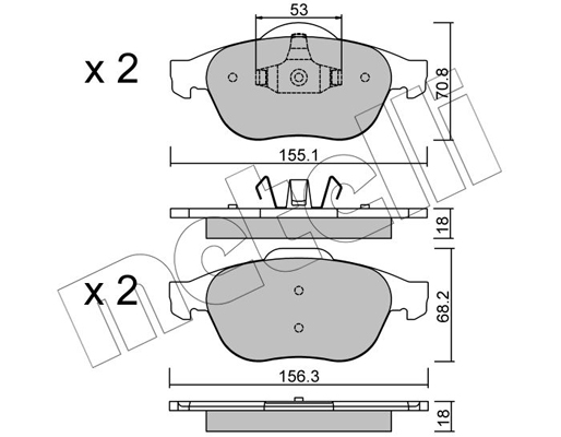 Remblokset Metelli 22-0336-0