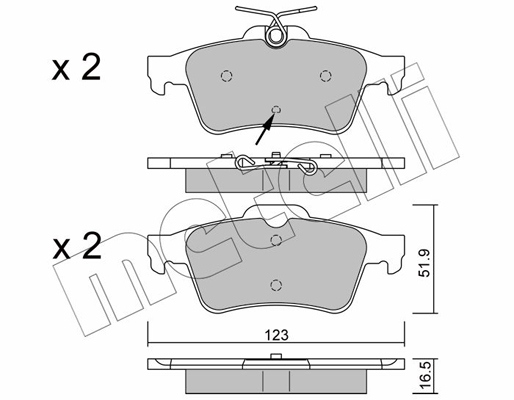 Remblokset Metelli 22-0337-2