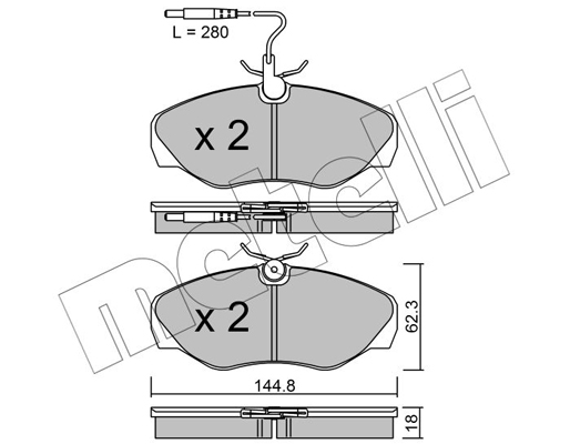 Remblokset Metelli 22-0338-1