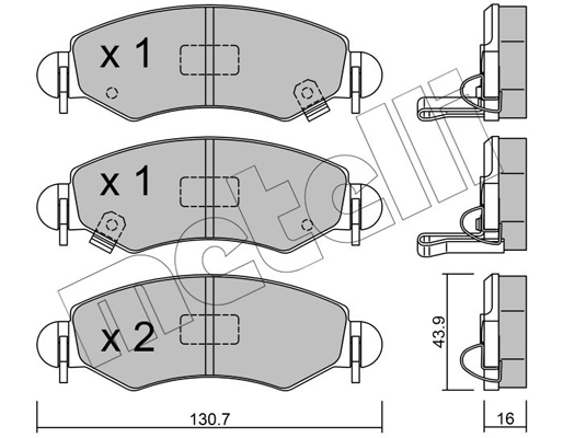 Remblokset Metelli 22-0339-1