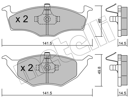 Remblokset Metelli 22-0345-0