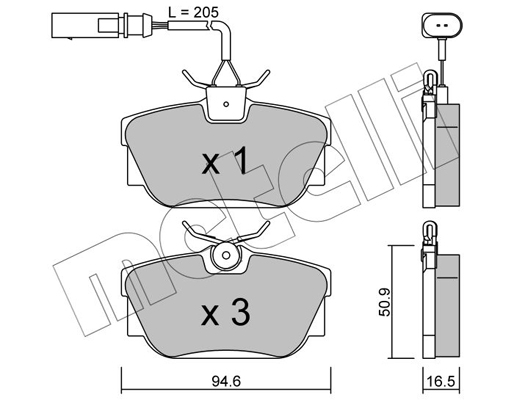 Remblokset Metelli 22-0346-1